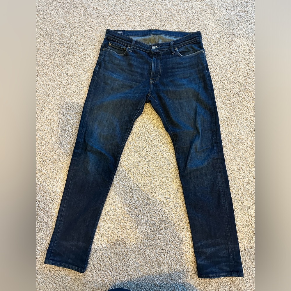 Abercrombie & Fitch Men's Slim Jeans - Dark Blue Denim